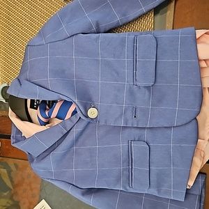 Izod blue 2t boys suit set